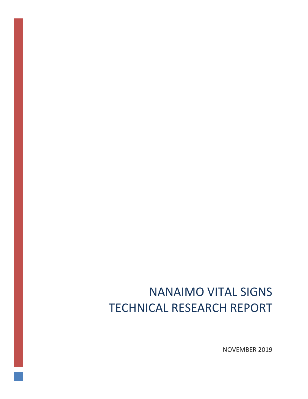 Nanaimo Vital Signs Technical Research Report