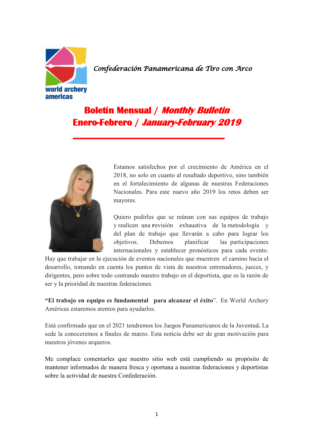 Enero-Febrero / January-February 2019 ______