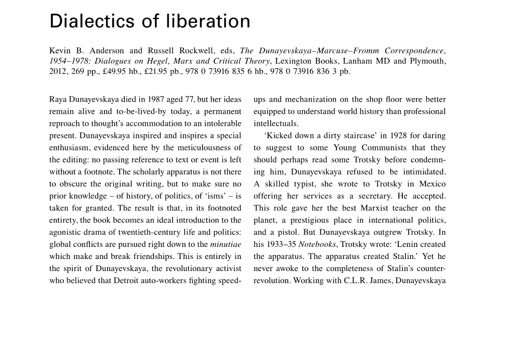 Dialectics of Liberation