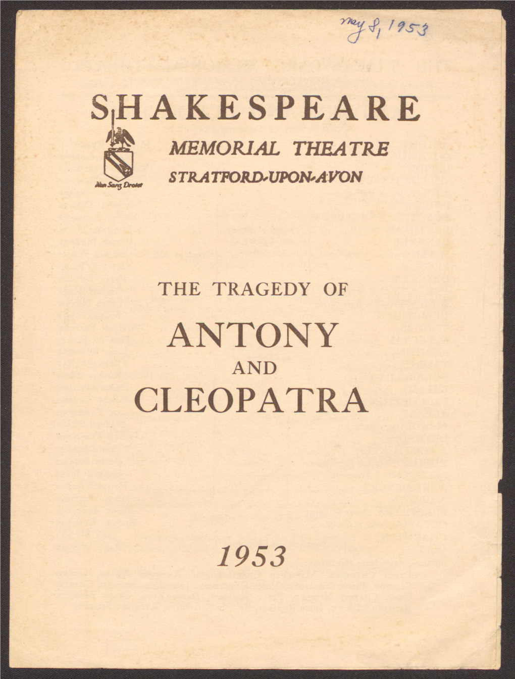 Shakespeare Antony Cleopatra