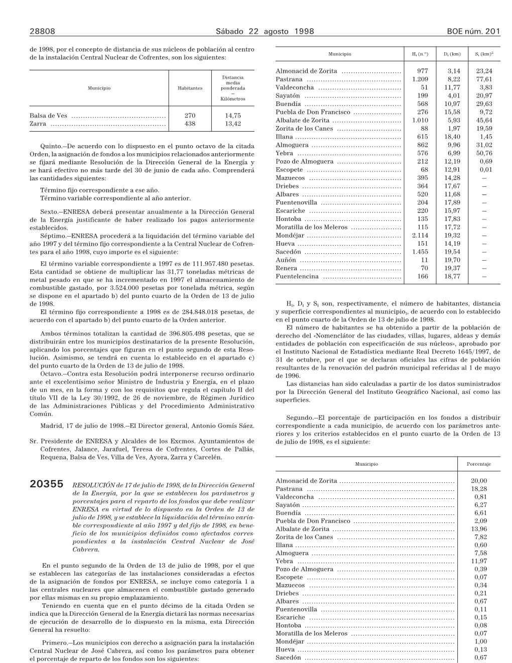 BOE 201 Sec 3 Pag 28808 a 28809