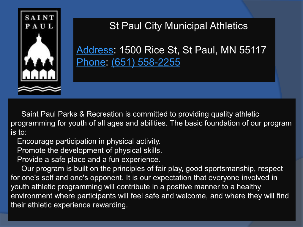 St Paul City Municipal Athletics