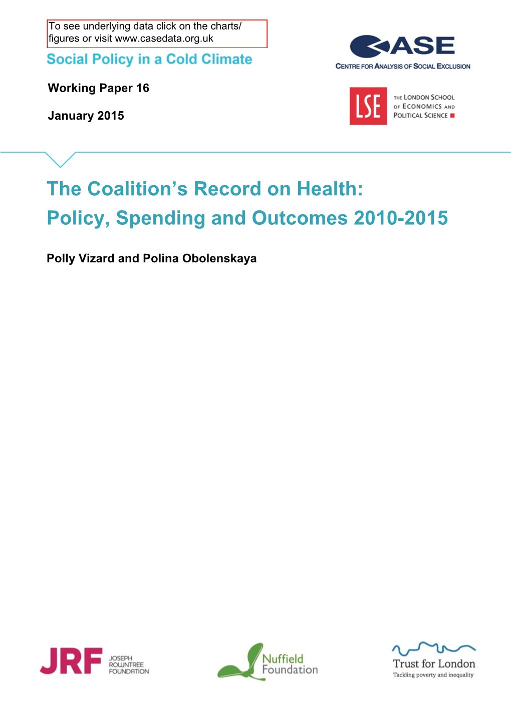 The Coalition's Record on Health
