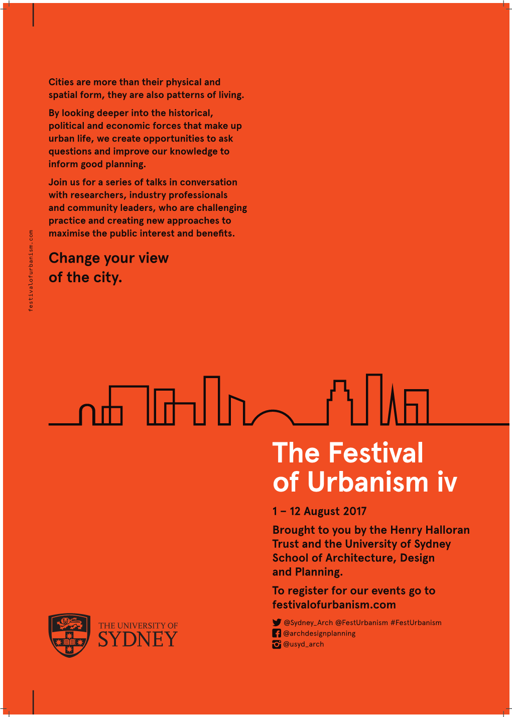 Change Your View of the City. Festivalofurbanism.Com