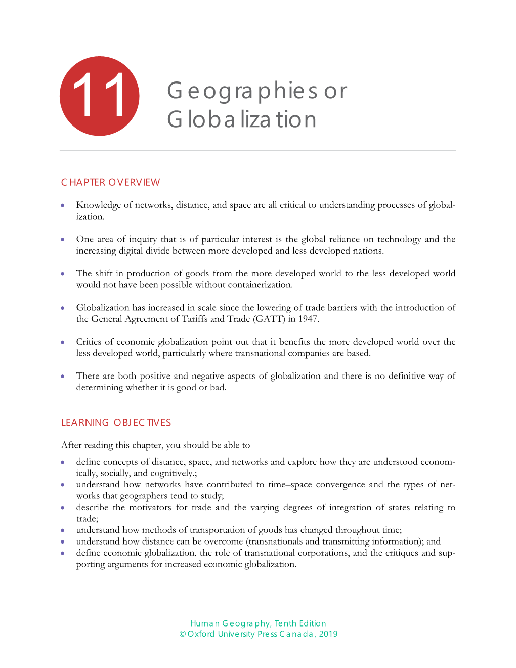 11 Geographies Or Globalization