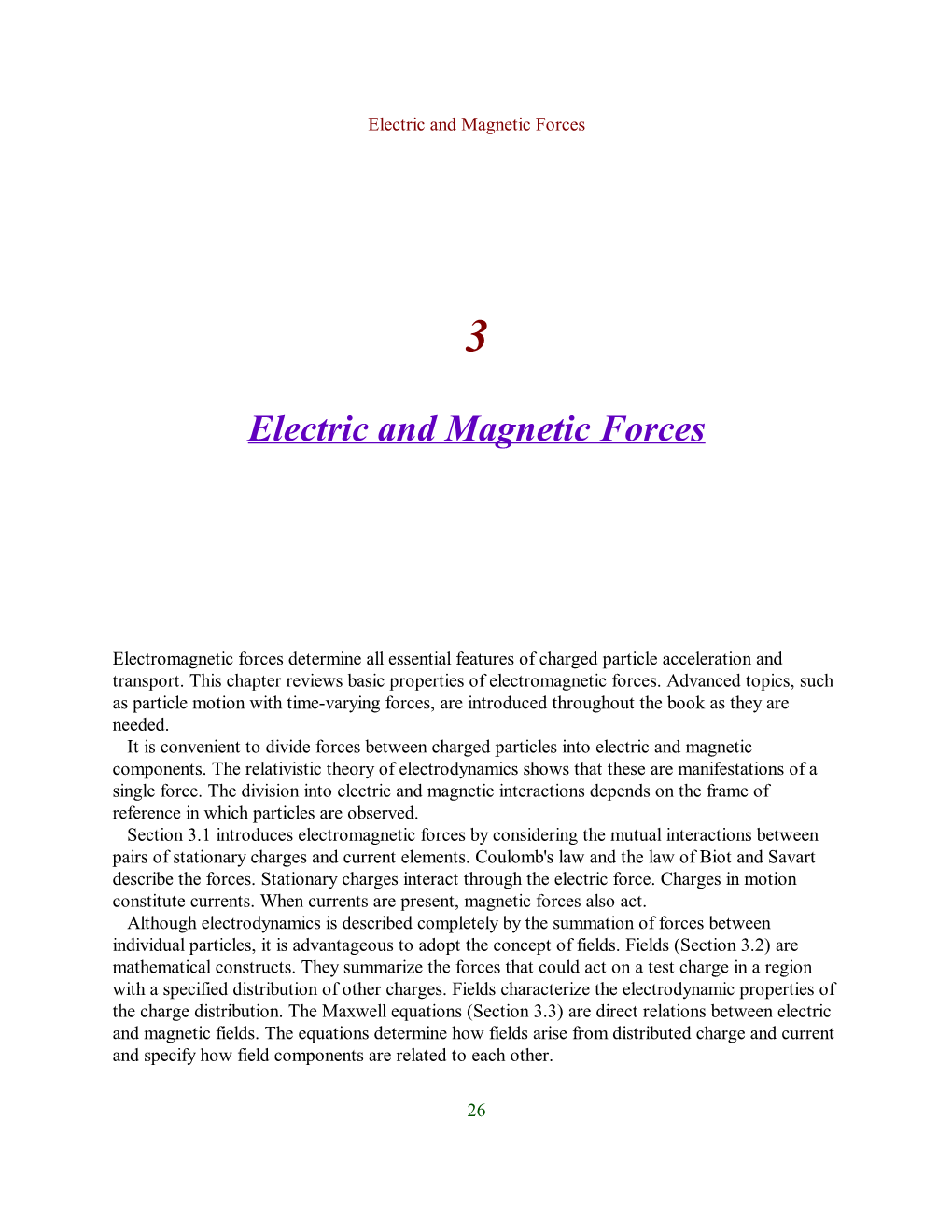 Electric and Magnetic Forces