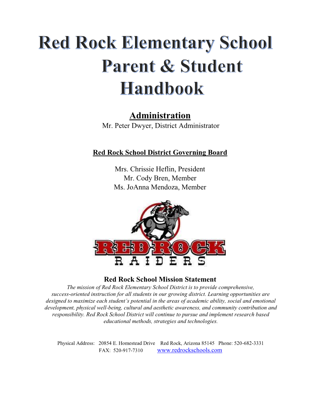 Parent & Student Handbook