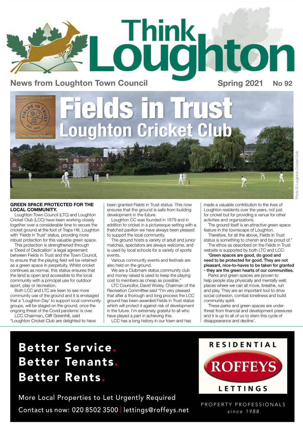 Fields in Trust Loughton Cricket Club Photo © Loughton Cricket Club