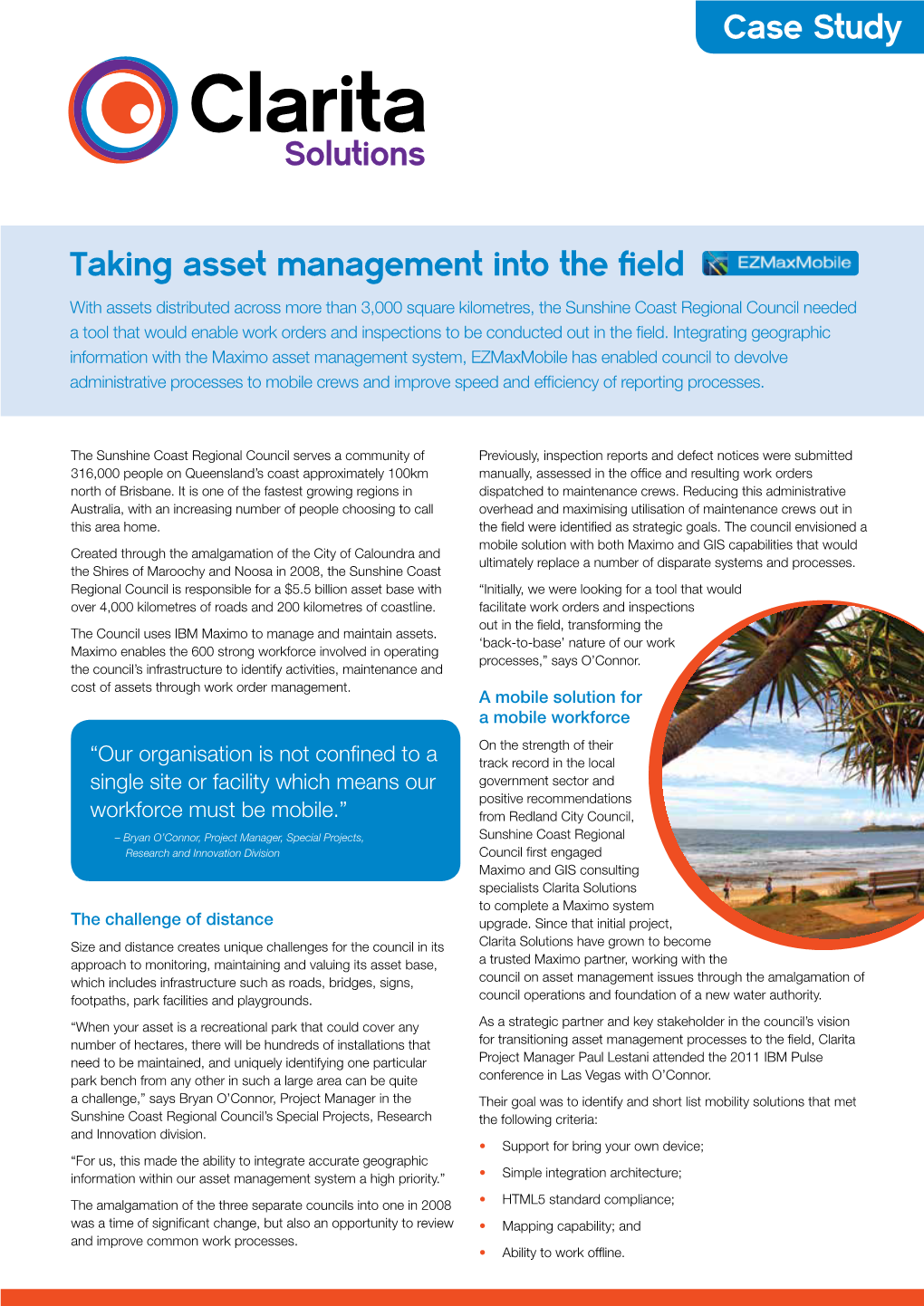 Taking Asset Management Into the Field Case Study