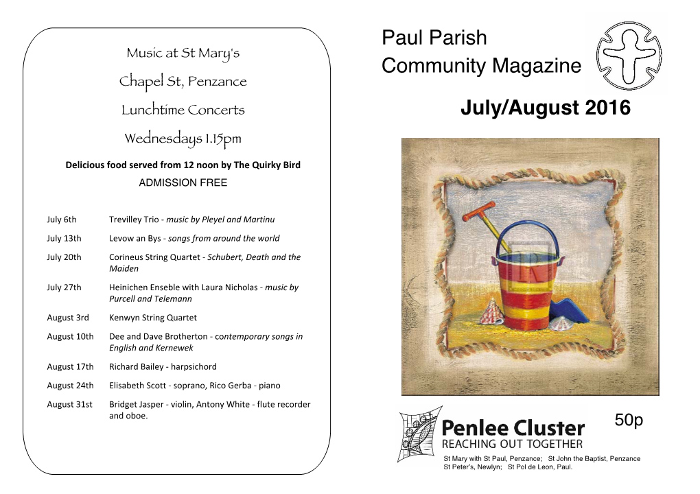Paul Parish Community Magazine July/August 2016