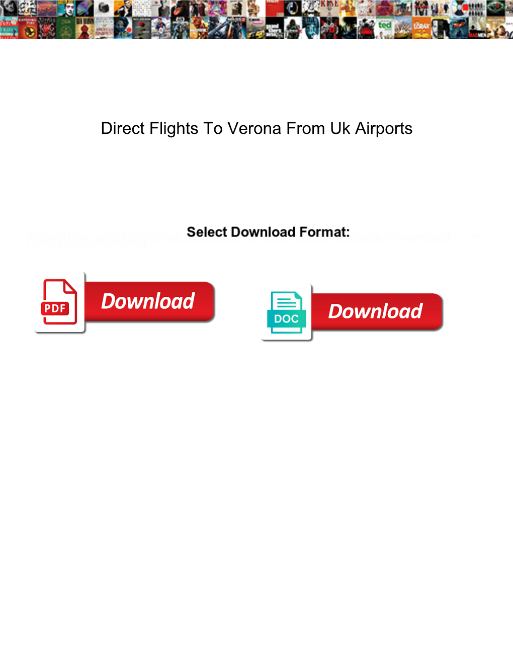 Direct Flights to Verona from Uk Airports