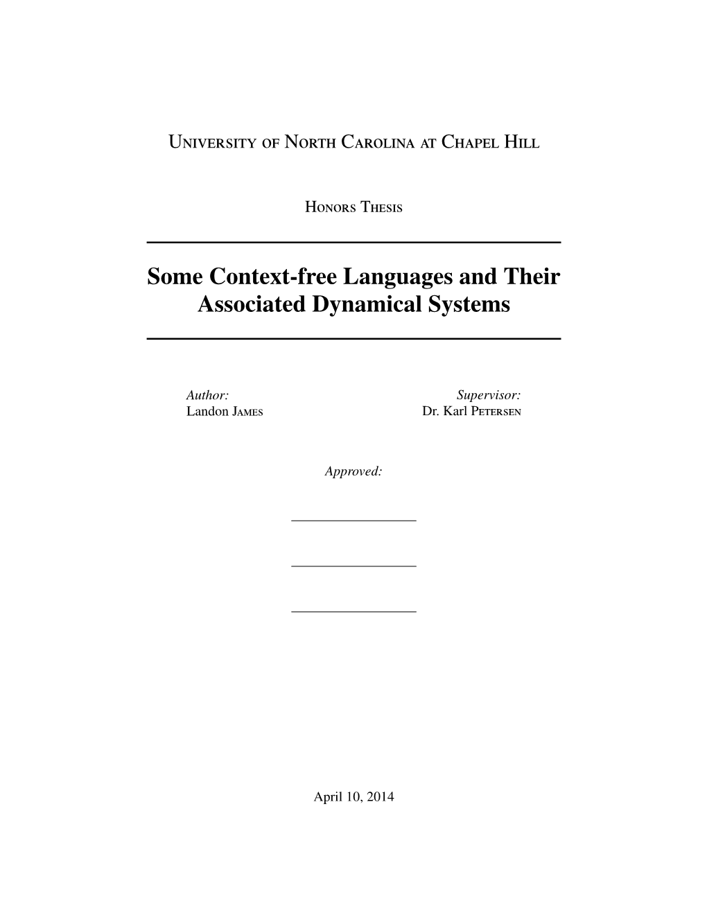 Some Context-Free Languages and Their Associated Dynamical Systems