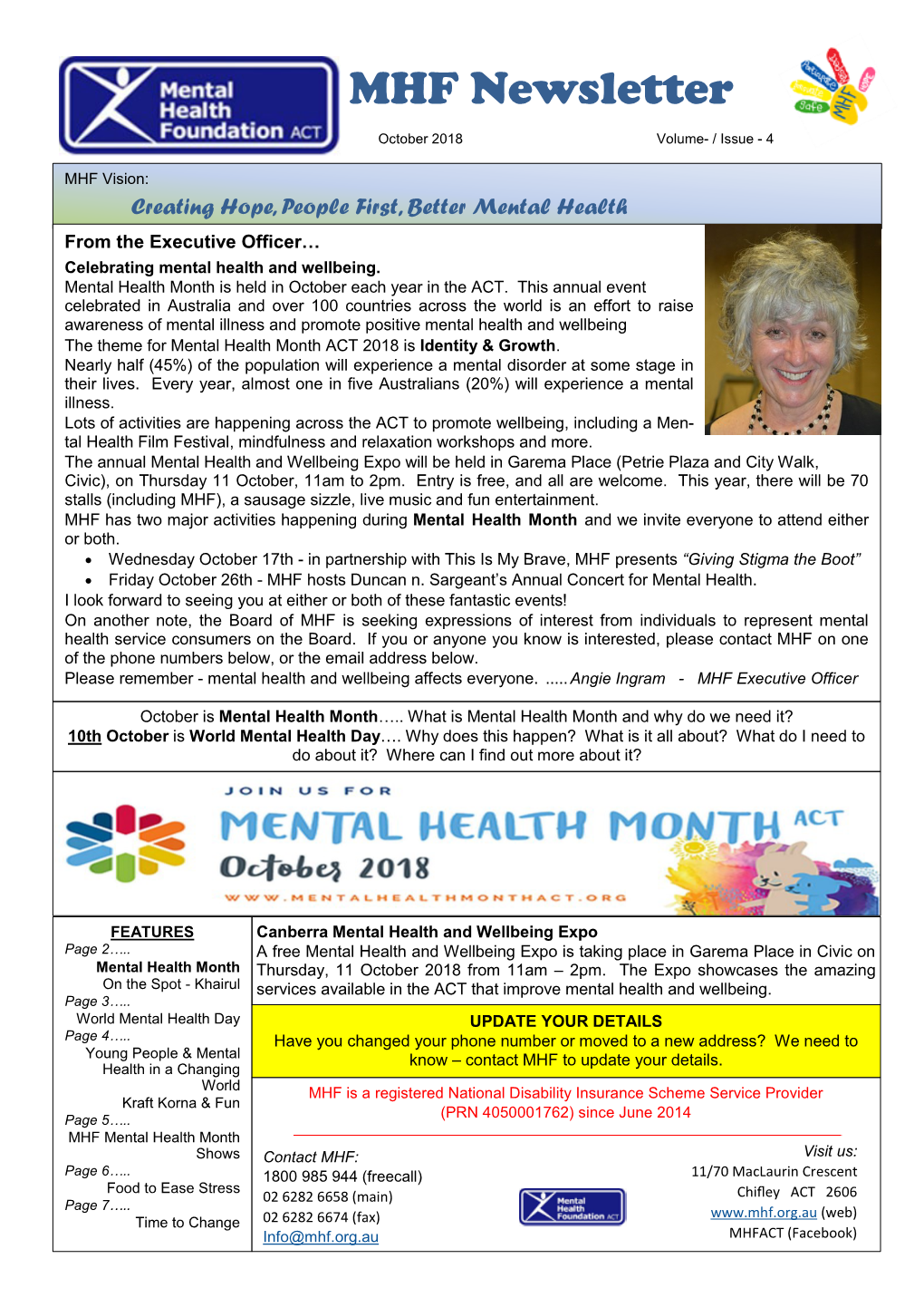 MHF Newsletter