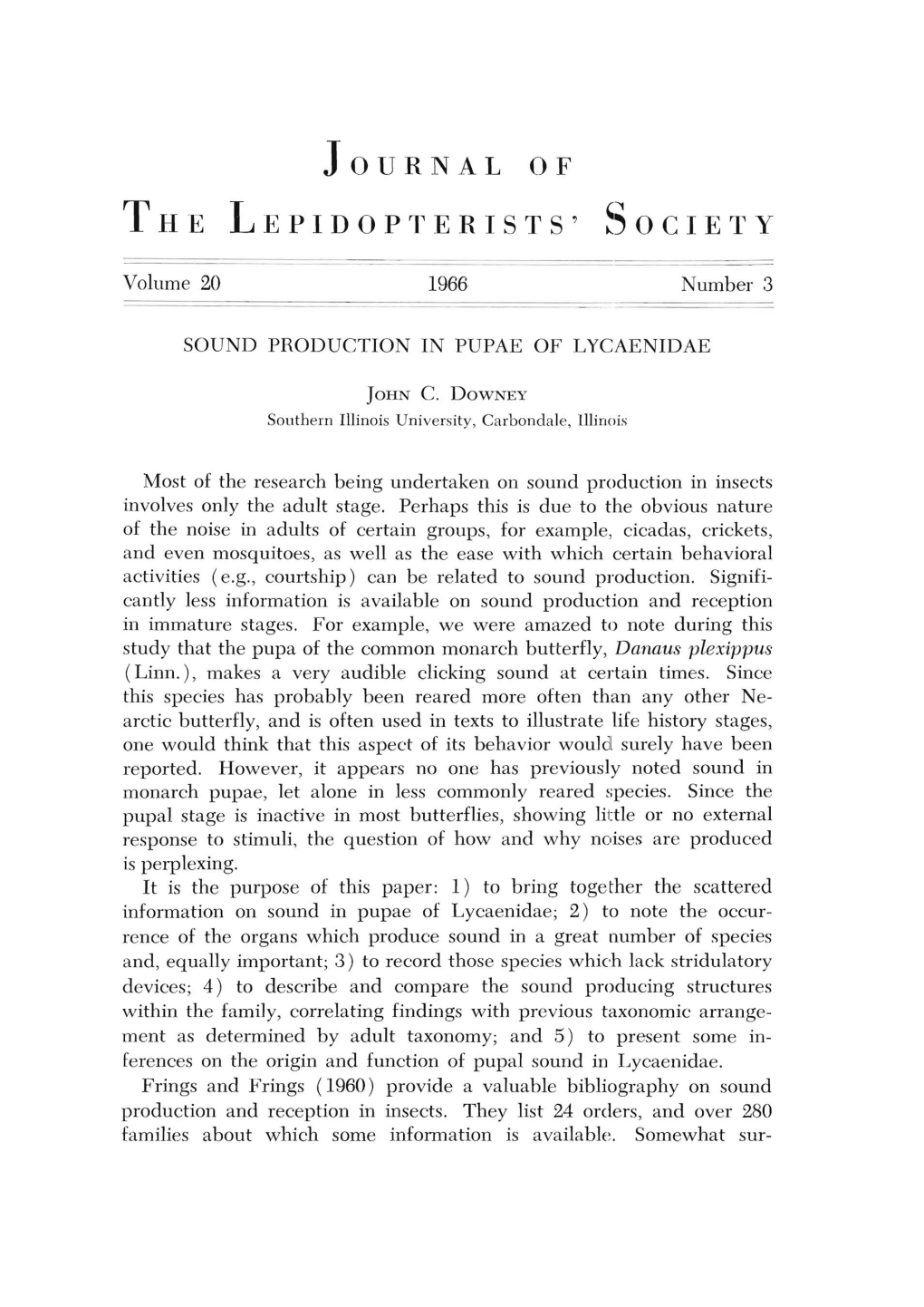 Sound Production in Pupae of Lycaenidae