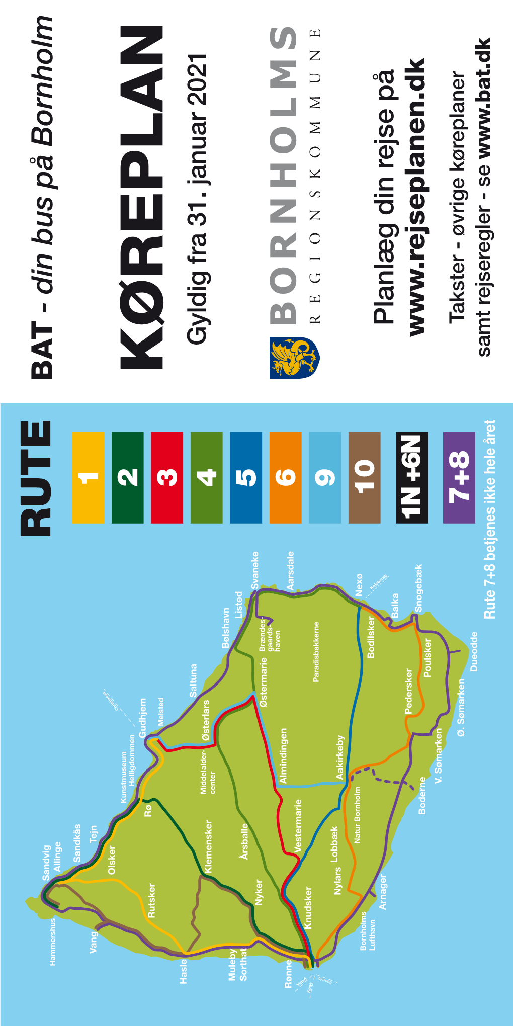 KØREPLAN Gyldig Fra 31. Januar 2021