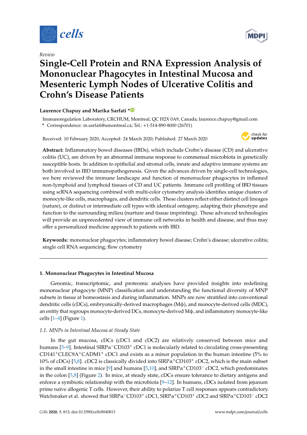 Single-Cell Protein and RNA Expression Analysis Of