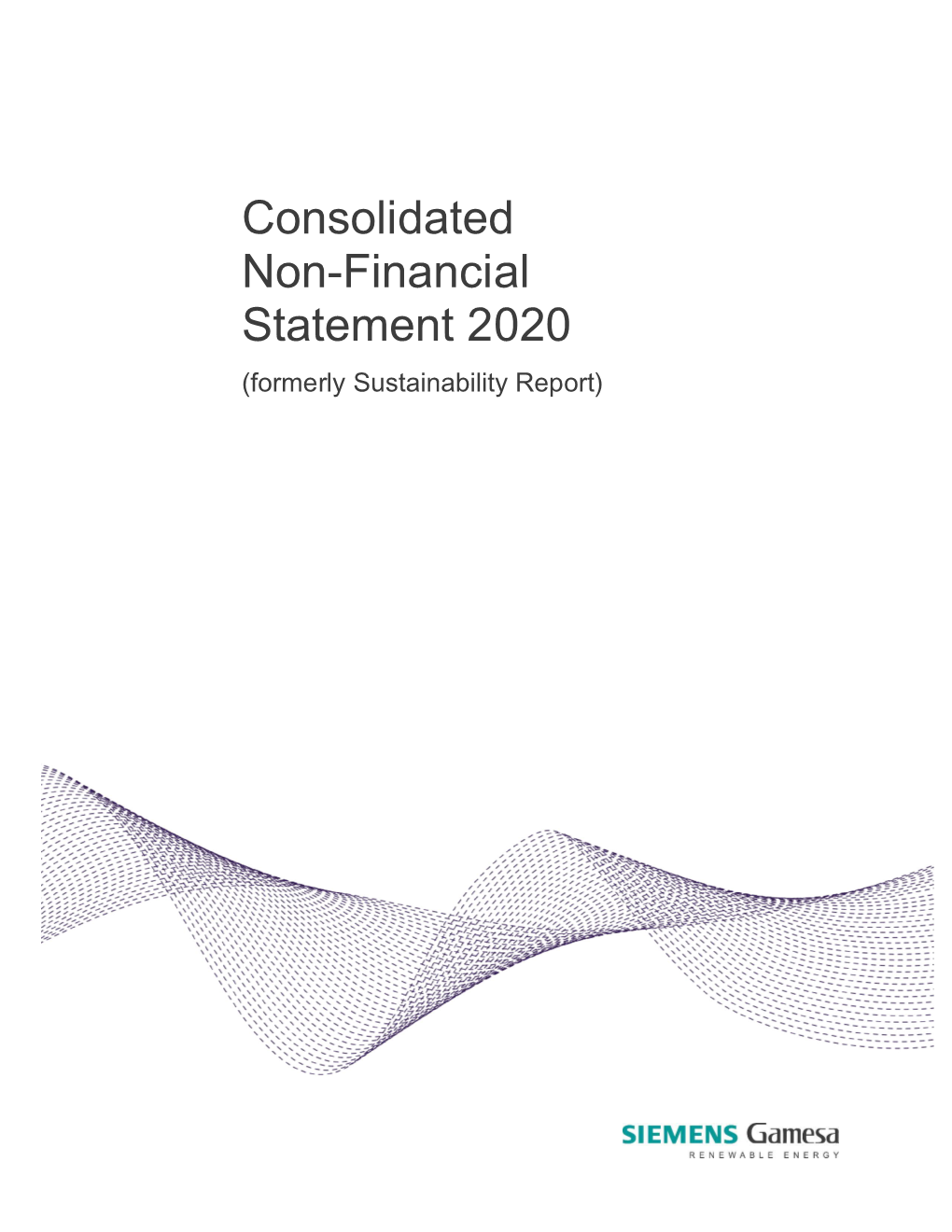 Consolidated Non-Financial Statement 2020 (Formerly Sustainability Report) Highlights