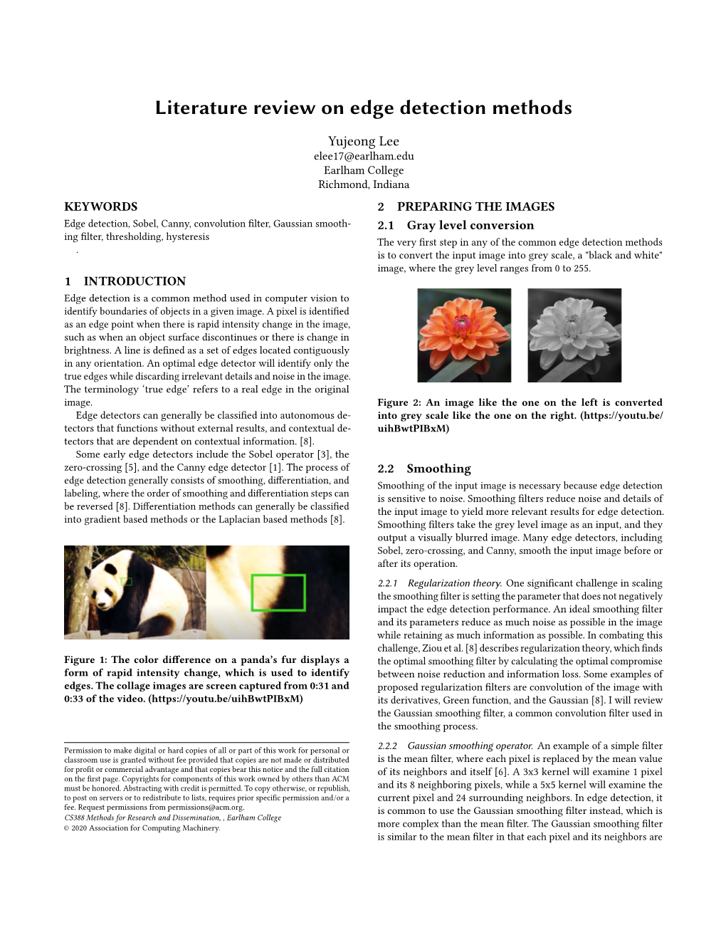 Literature Review on Edge Detection Methods