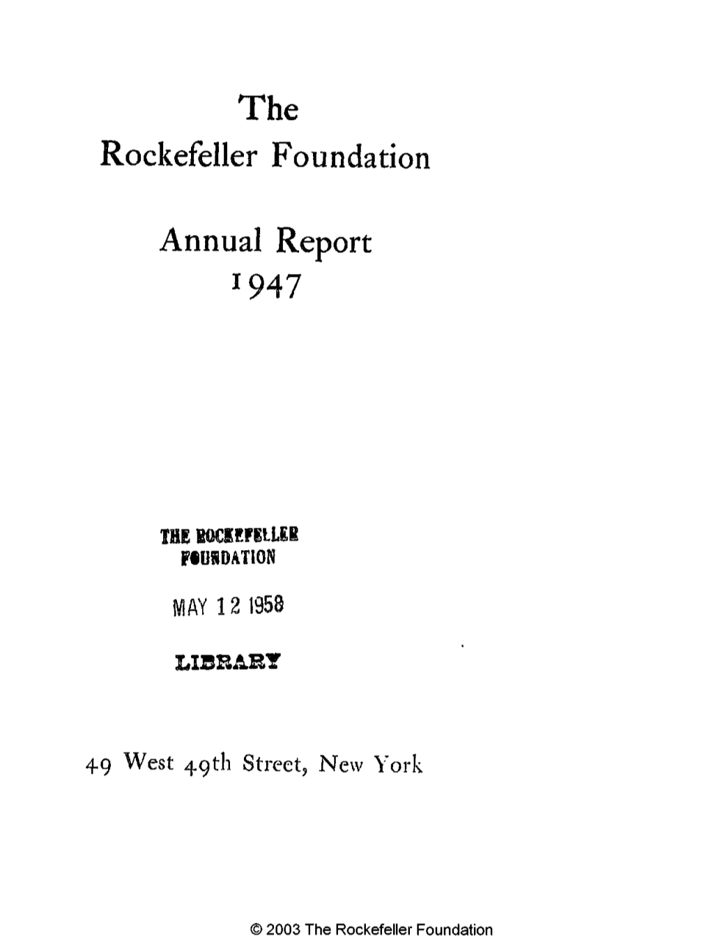 RF Annual Report