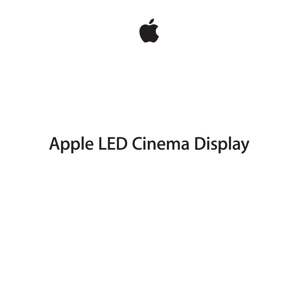 Apple LED Cinema Display  Apple Inc