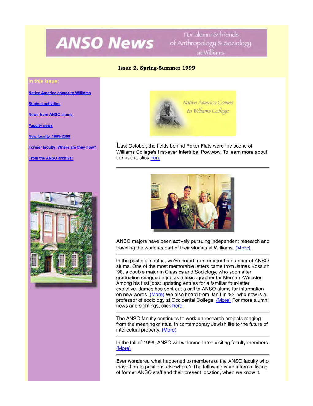 ANSO News, Issue 2. Summer 1999