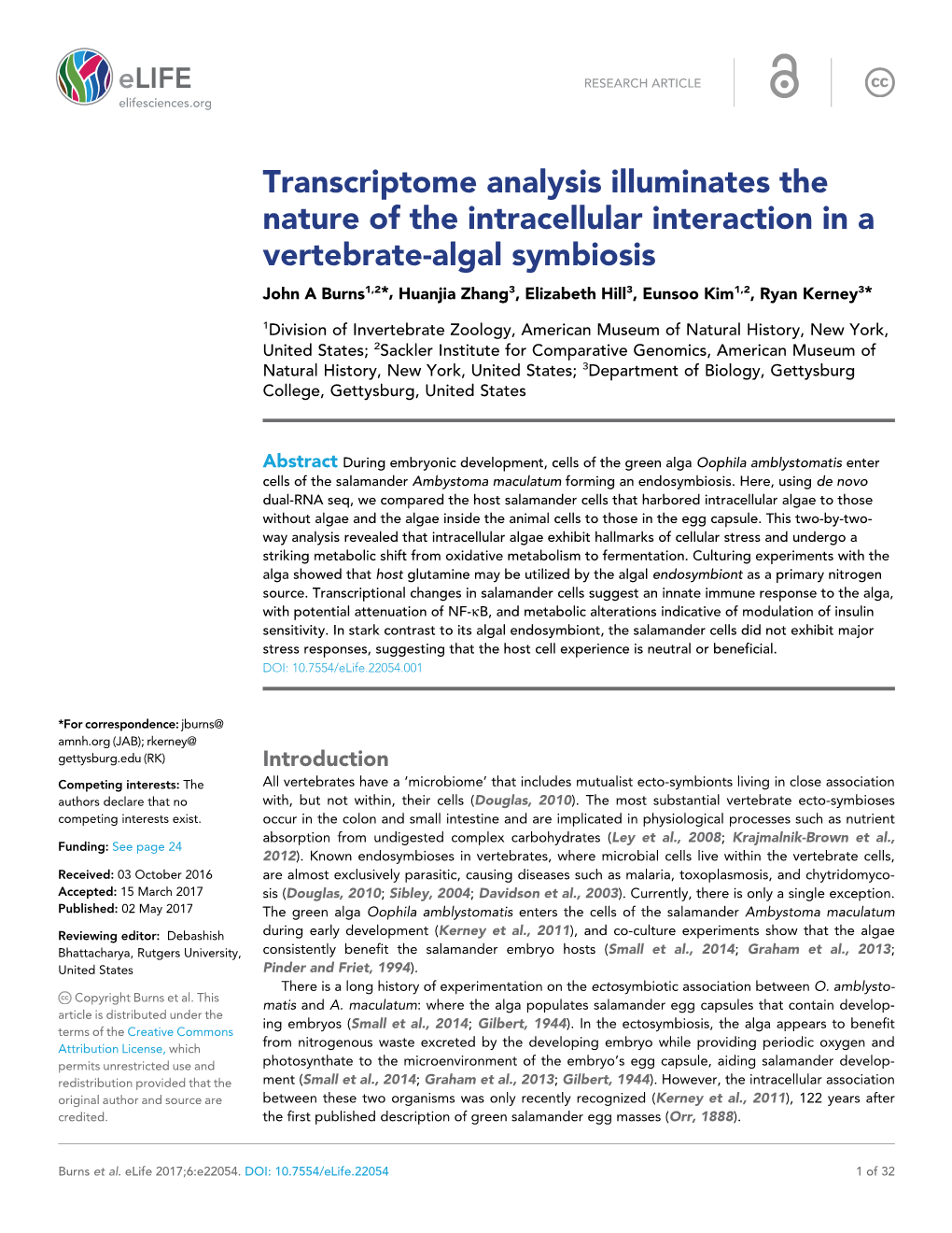 Transcriptome Analysis Illuminates the Nature of the Intracellular