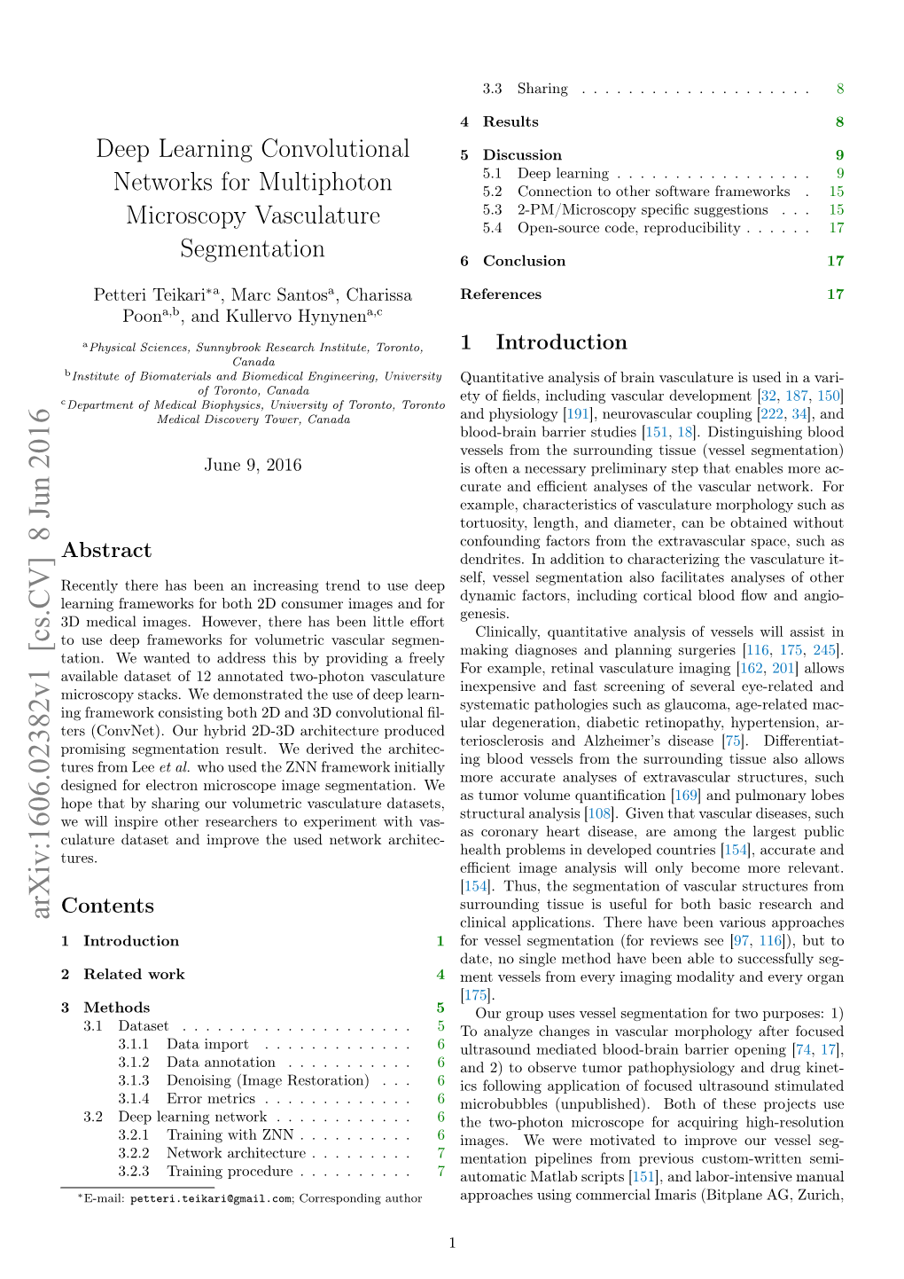 Deep Learning Convolutional Networks for Multiphoton