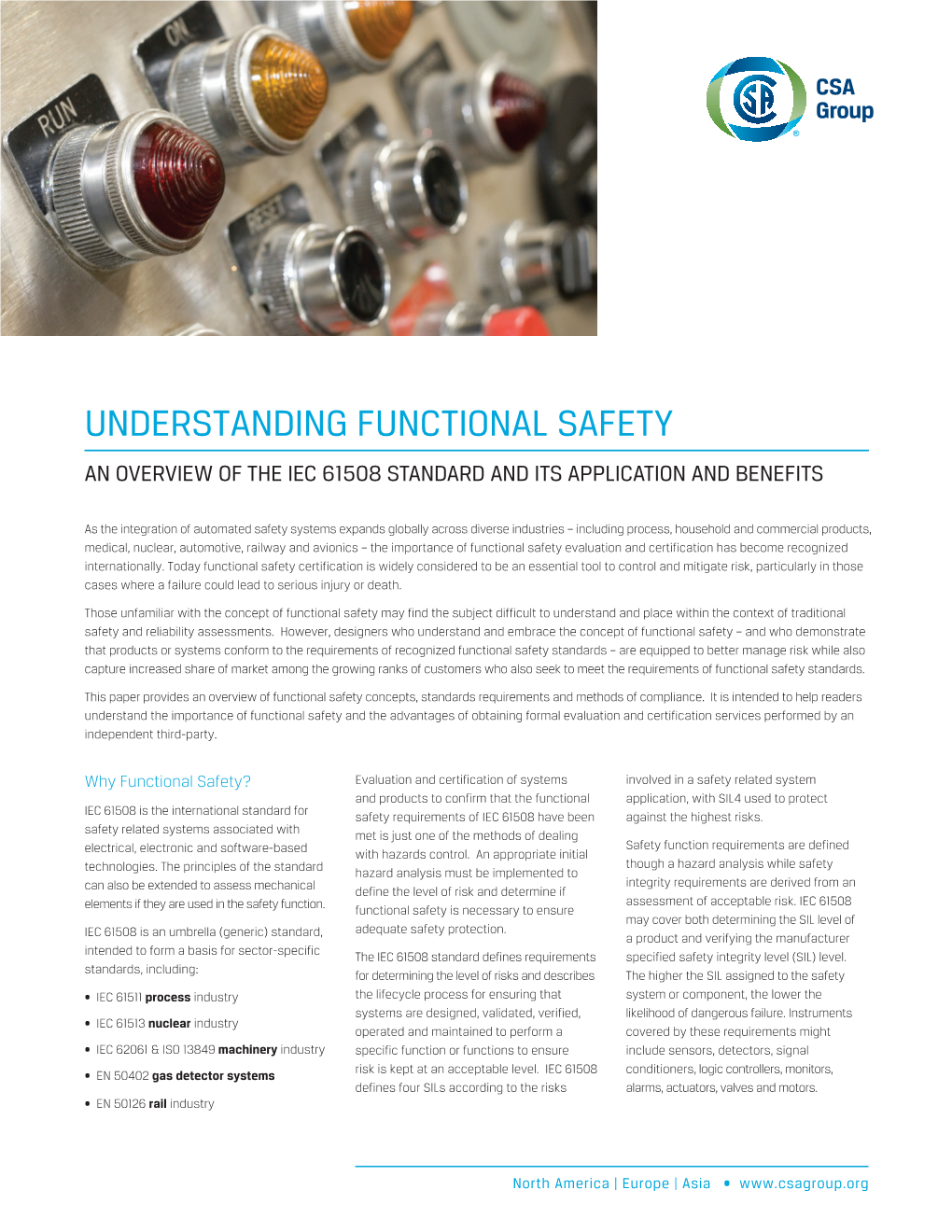 Understanding Functional Safety an Overview of the Iec 61508 Standard and Its Application and Benefits