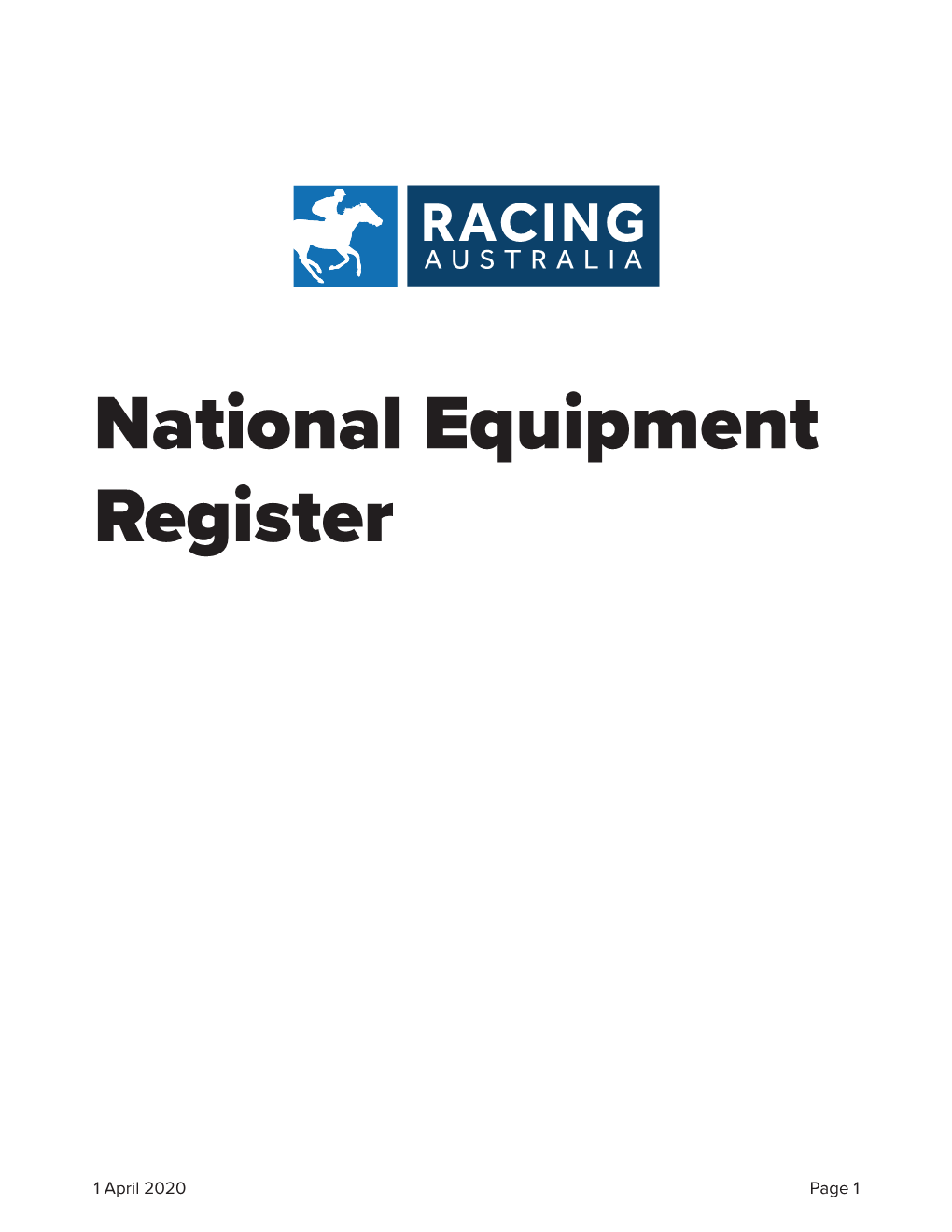 National Equipment Register