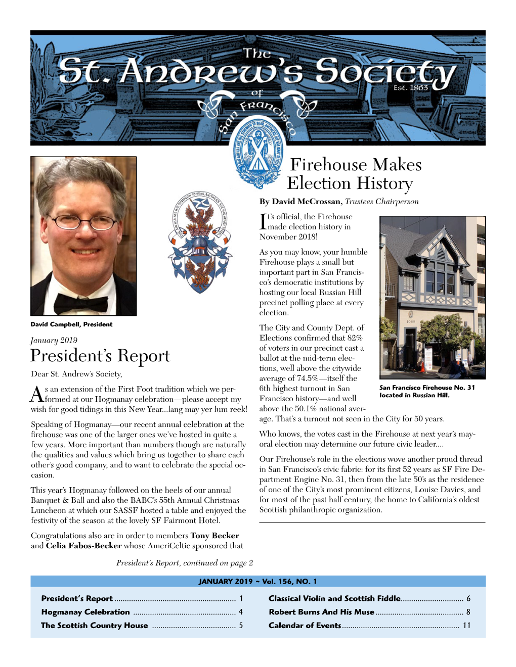 Read the January 2019 Newsletter