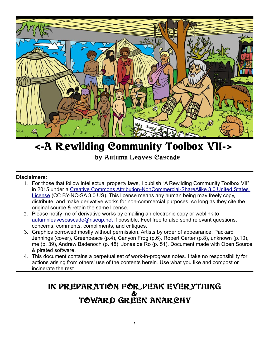 <-A Rewilding Community Toolbox VII->