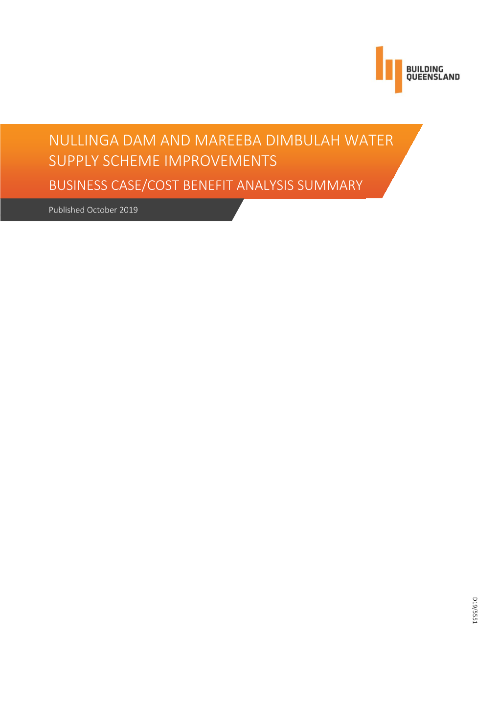 Nullinga Dam and Mareeba Dimbulah Water Supply Scheme Improvements