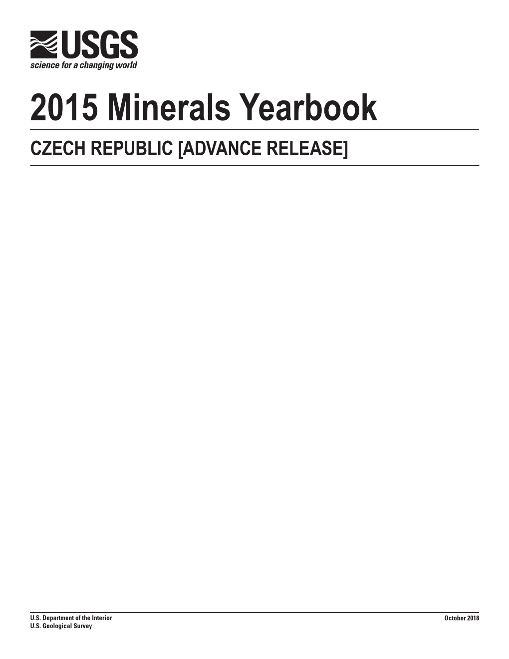 The Mineral Industry of Czech Republic in 2015