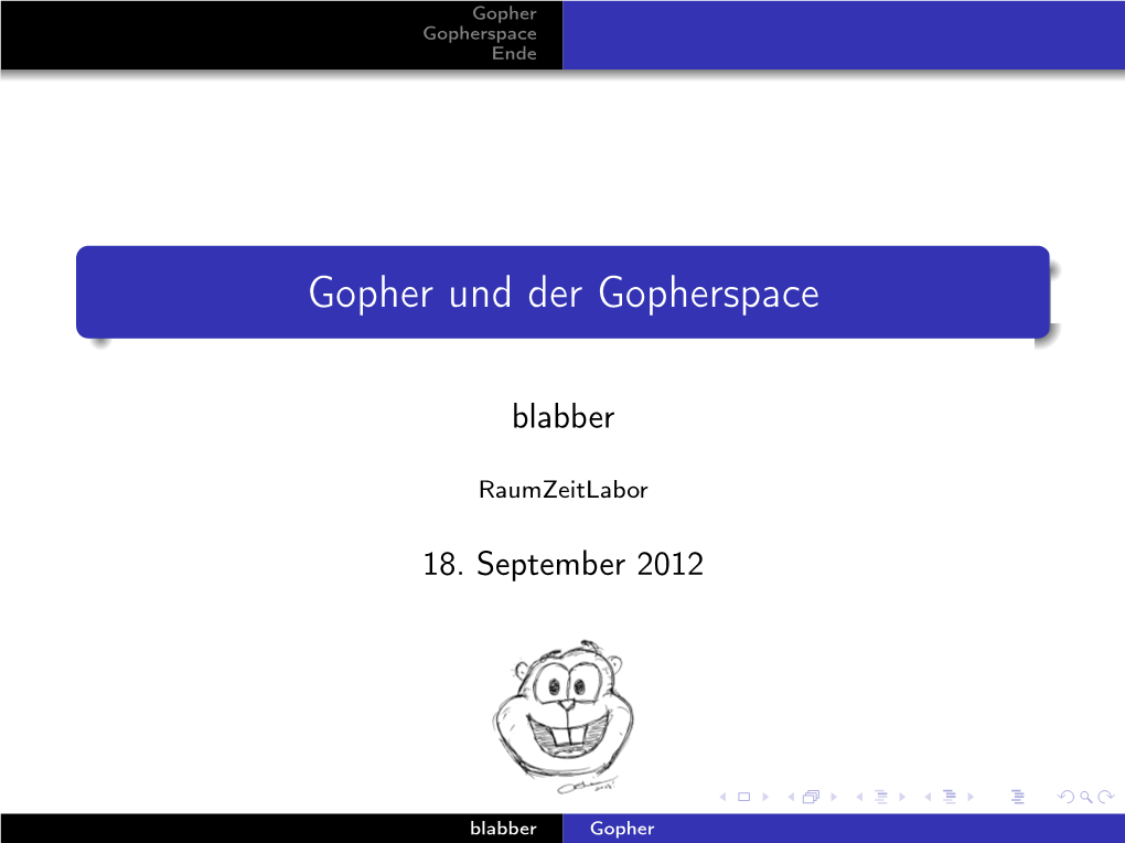 Gopher Und Der Gopherspace