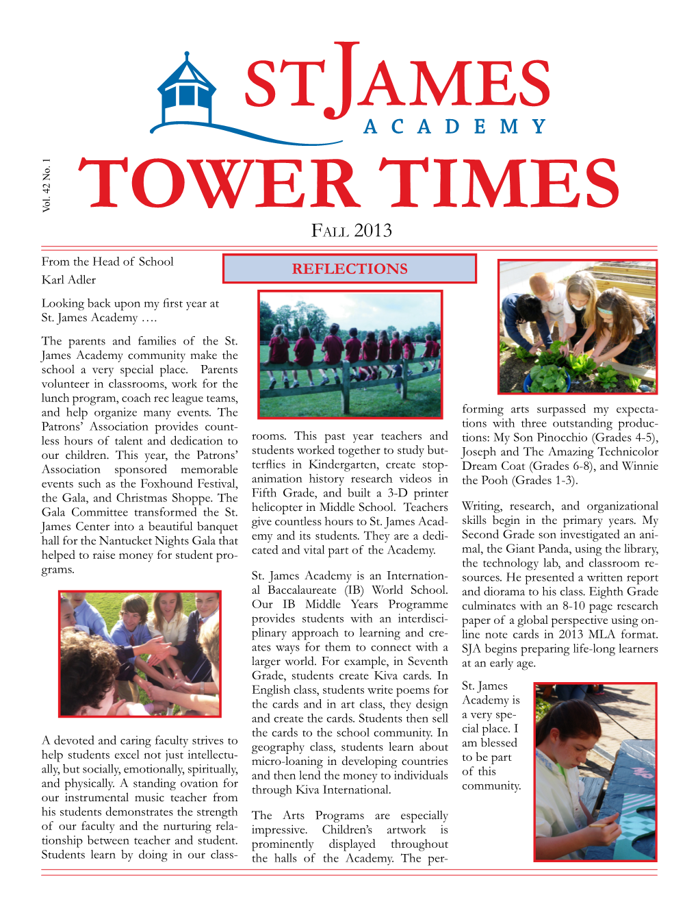 TOWER TIMES Fall 2013