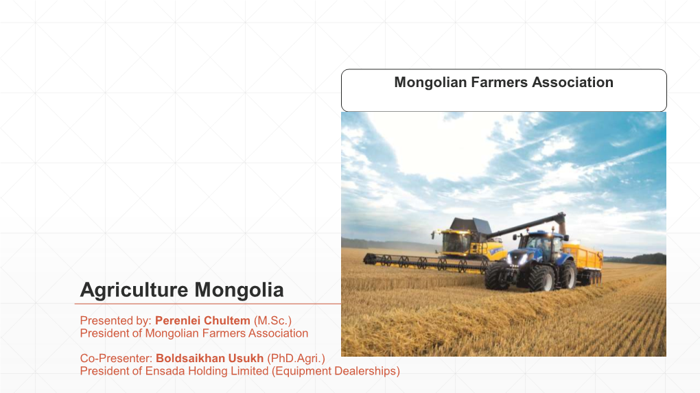 Agriculture Mongolia