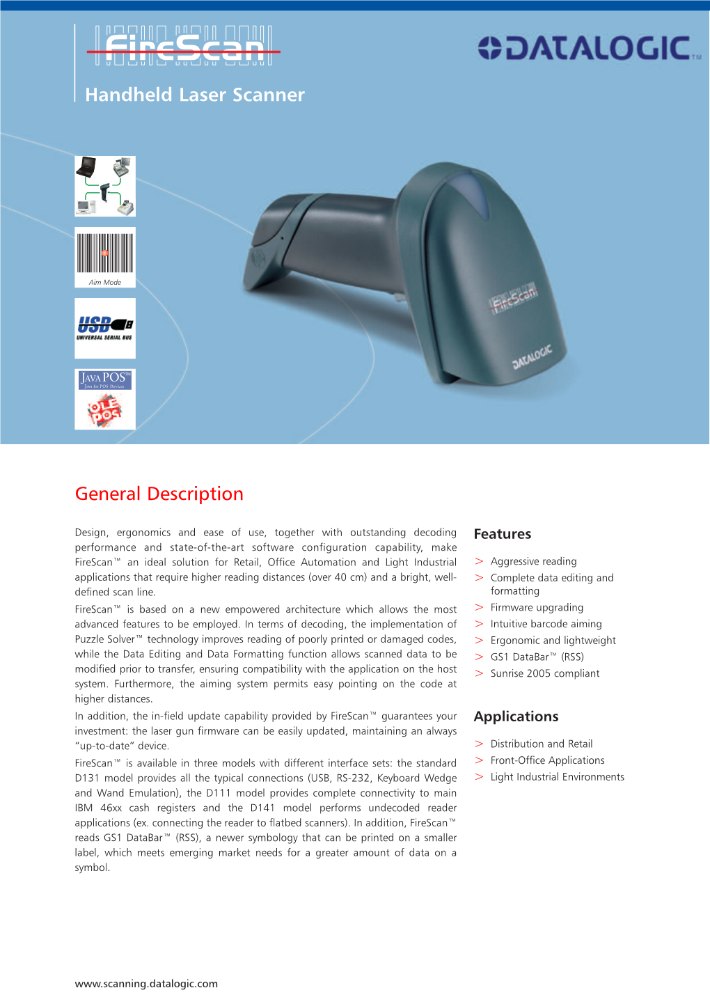 Handheld Laser Scanner General Description