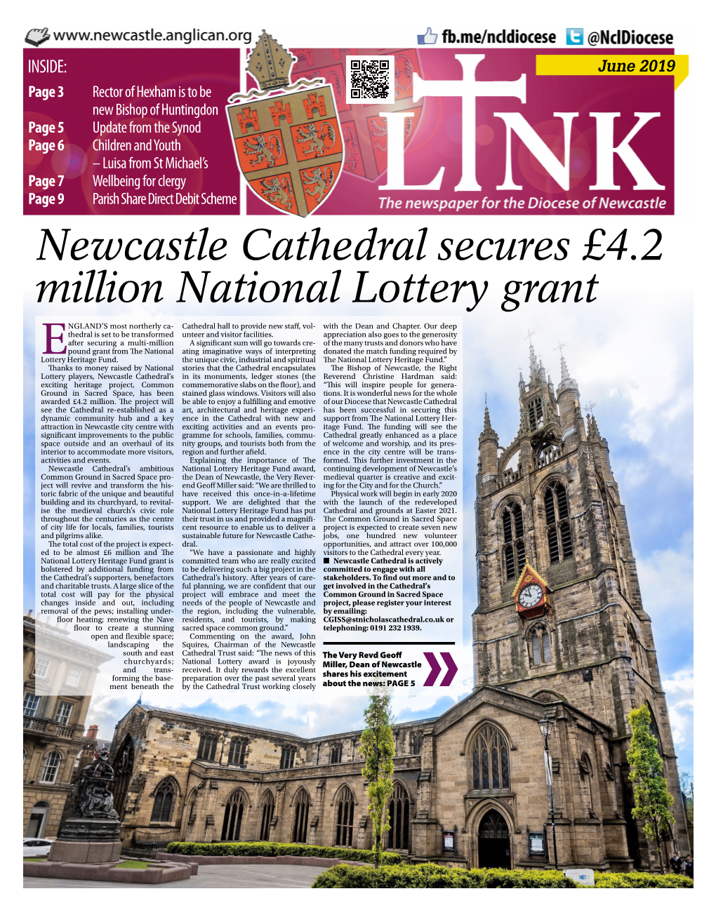 Newcastle Cathedral Secures £4.2 Million National Lottery Grant