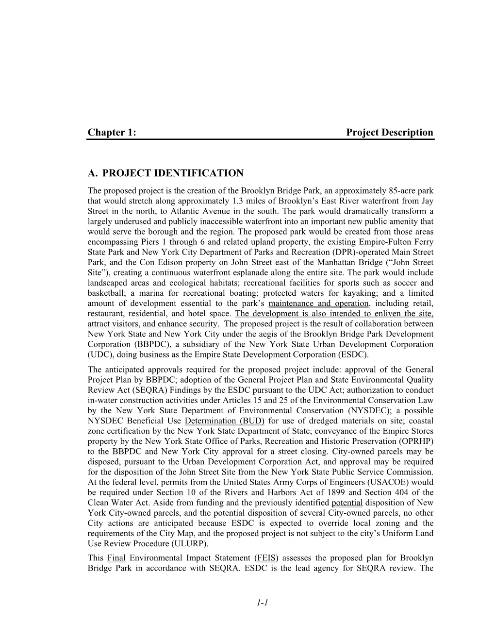 Chapter 1: Project Description A. PROJECT