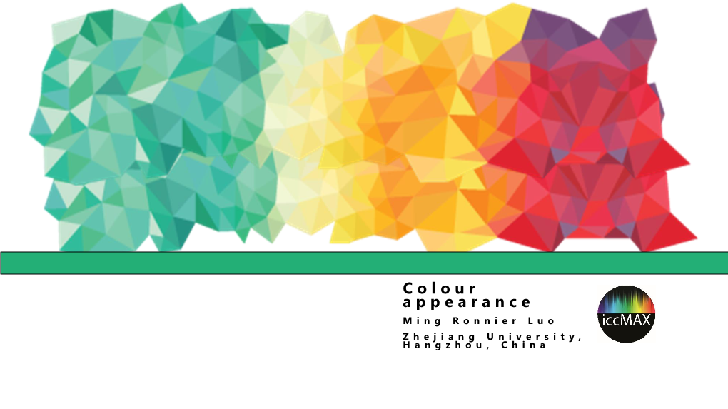 Colour Appearance Models • Recent Developments