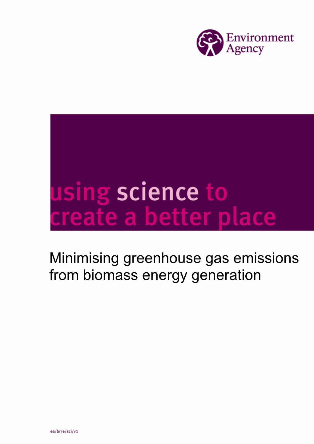 Minimising Greenhouse Gas Emissions from Biomass Energy Generation