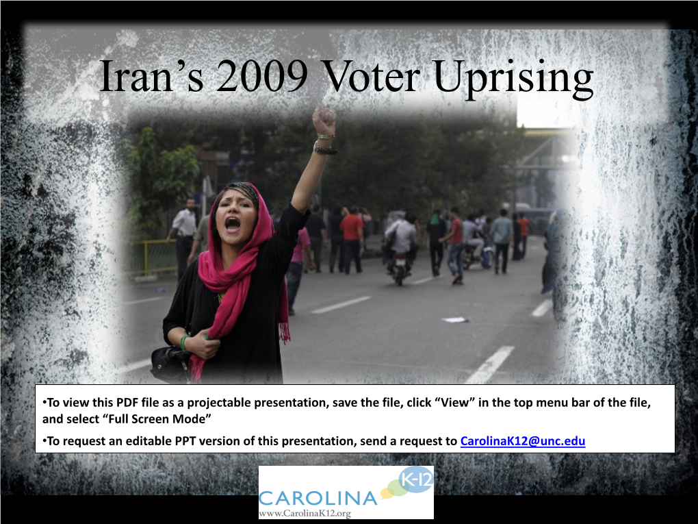 Iran's 2009 Voter Uprising