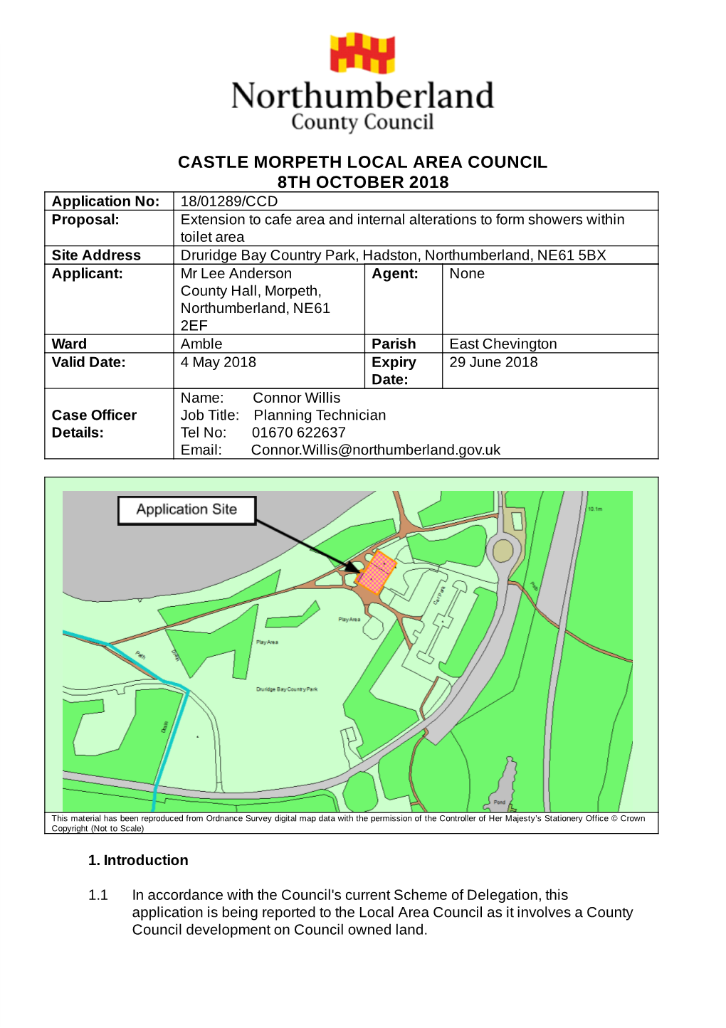 Castle Morpeth Local Area Council 8Th October 2018