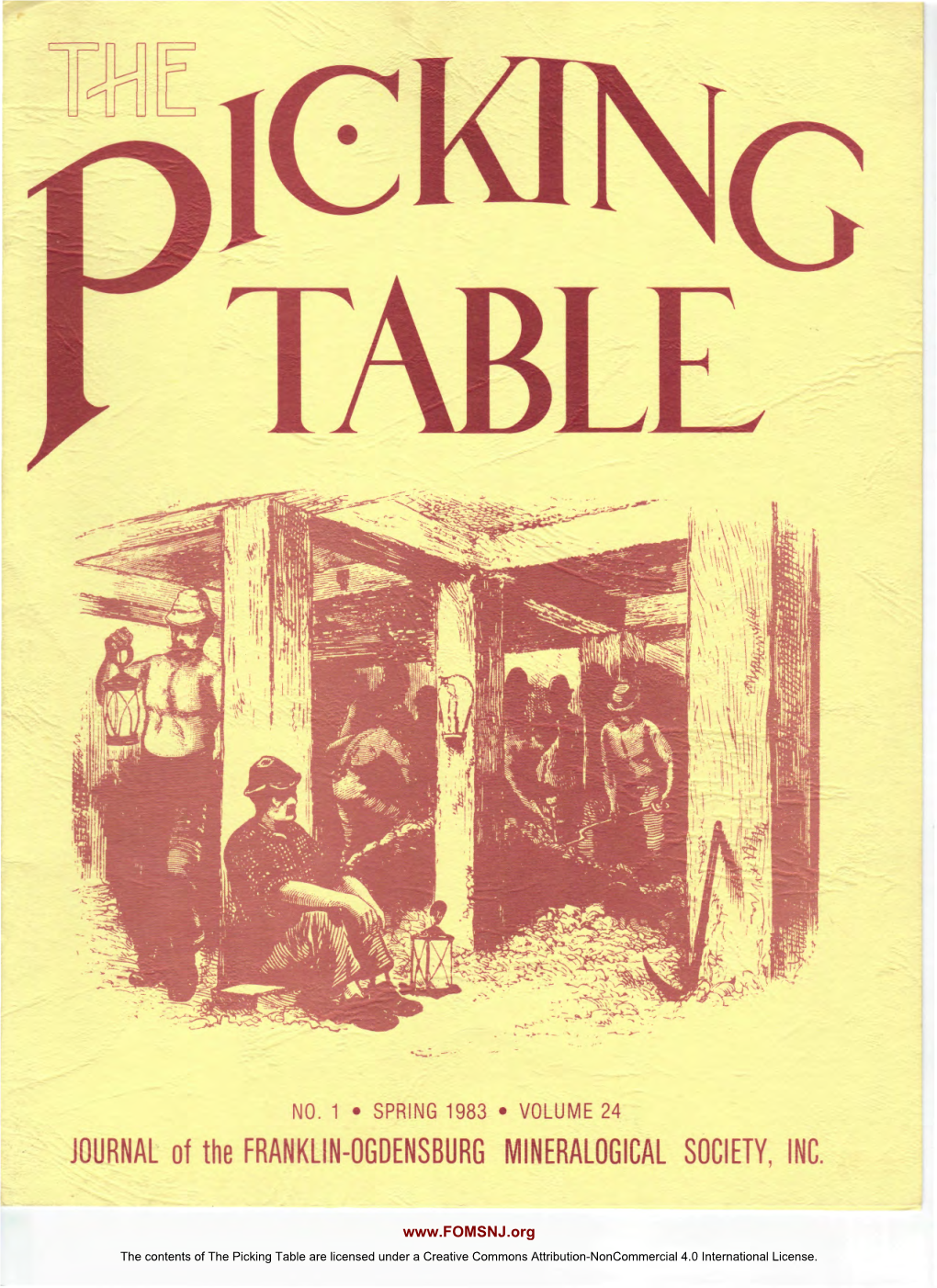 The Picking Table Volume 24, No. 1