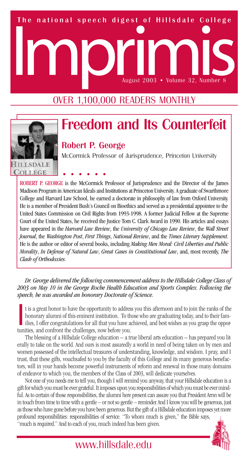 Freedom and Its Counterfeit Robert P