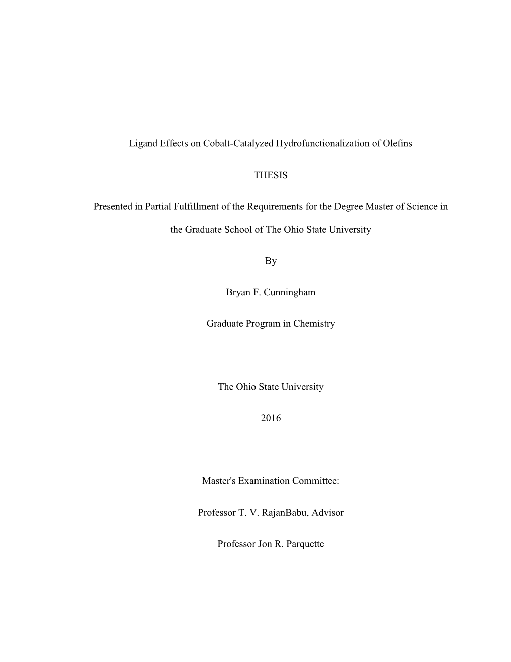 Ligand Effects on Cobalt-Catalyzed Hydrofunctionalization of Olefins