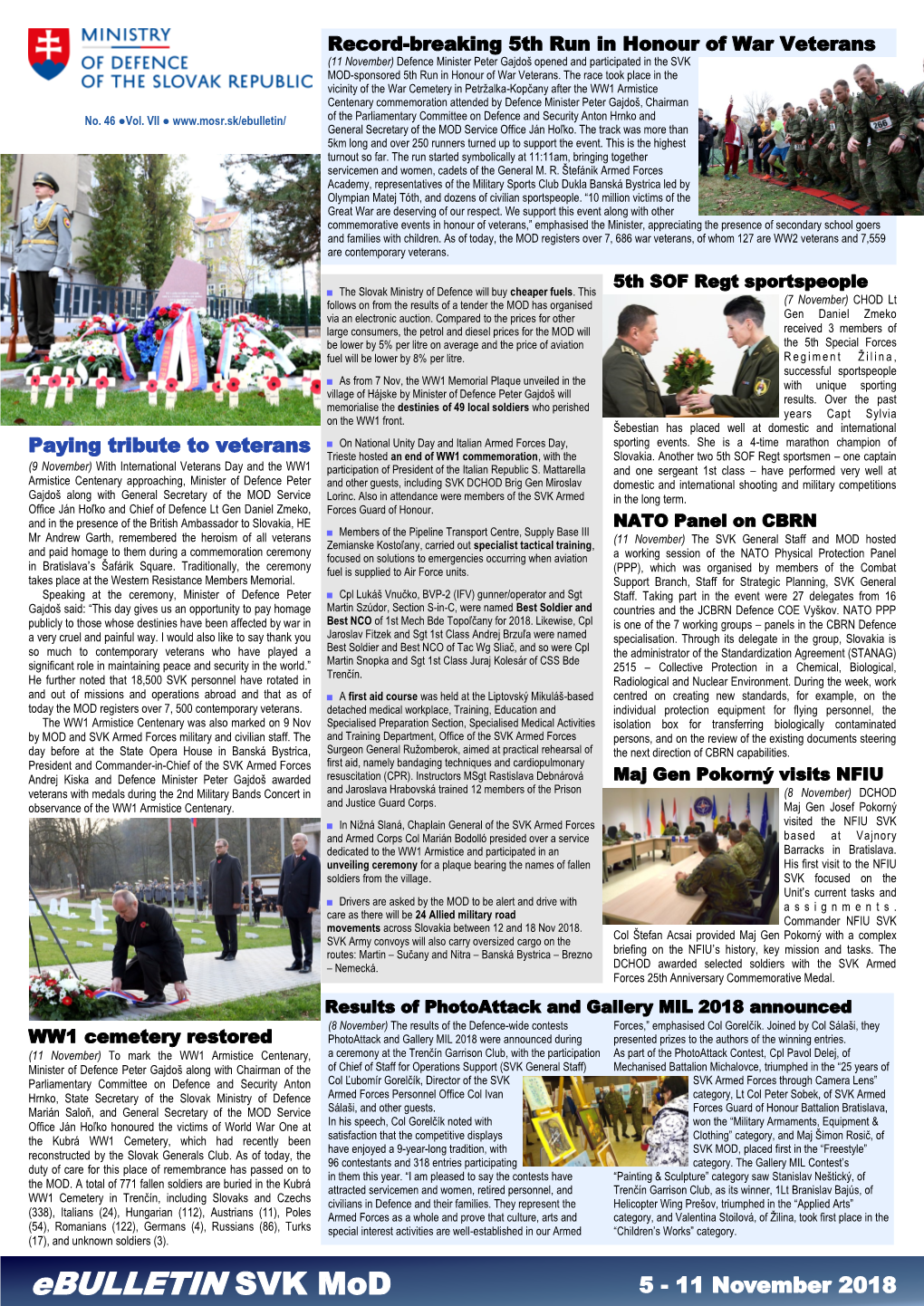 Ebulletin SVK Mod 5 - 11 November 2018