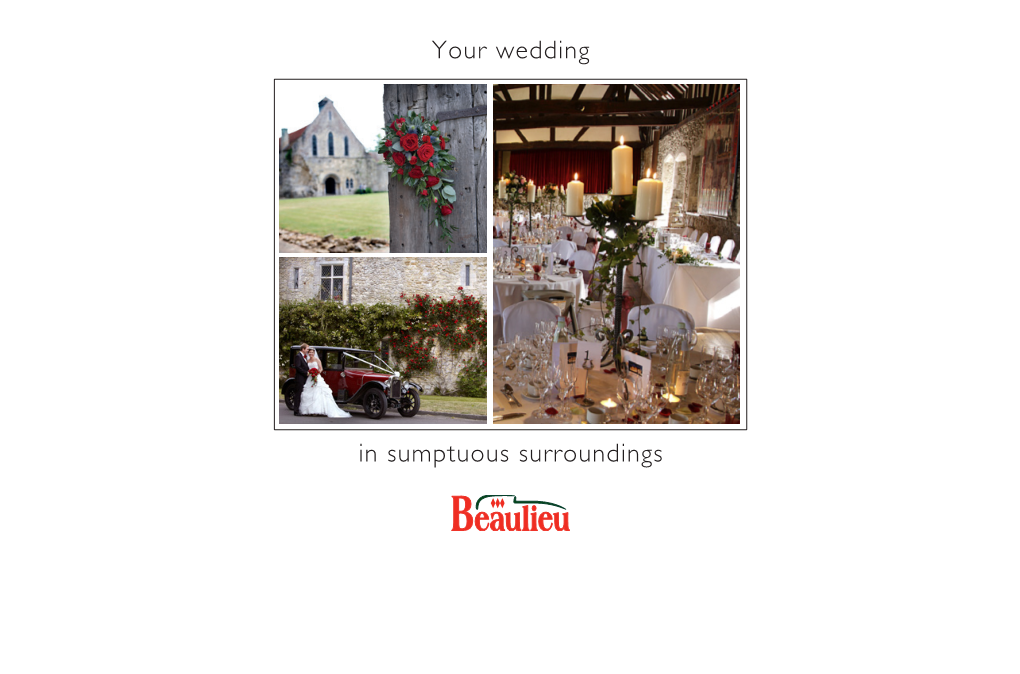 Beaulieu Wedding Brochure
