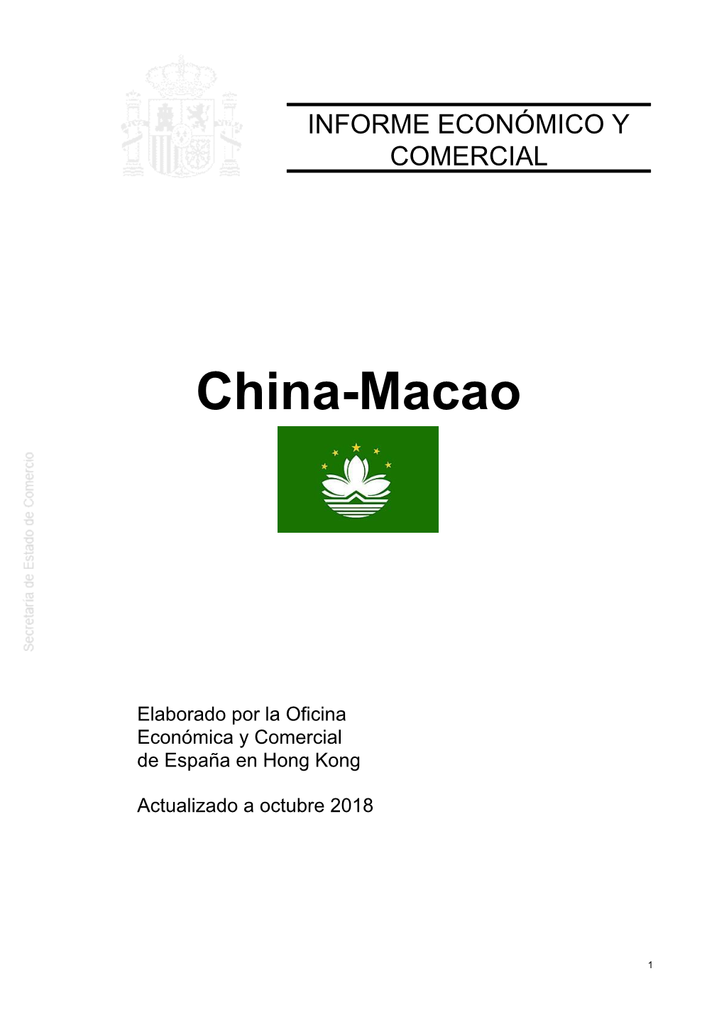 Informes De Secretaría:Informe Económico Y Comercial