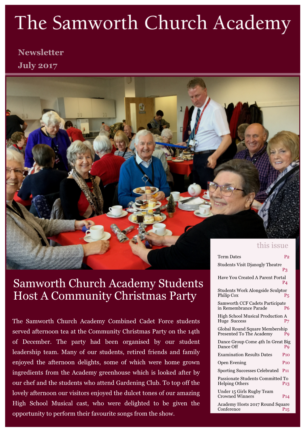 Samworth Church Academy Students Host a Community Christmas Party